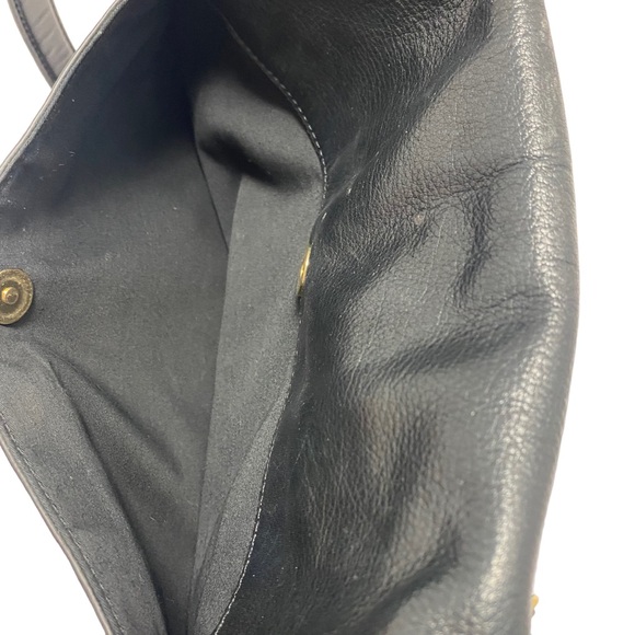 Margot Black Leather Classy Minimalist Handbag - Picture 4 of 6